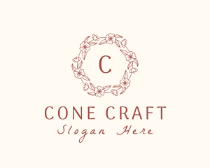 Flower Wreath Cosmetics logo design