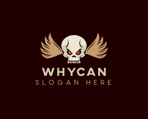 Skull Head Wing Logo