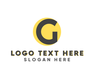 Yellow - Yellow Dot G logo design