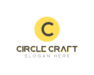 Yellow Dot Circle logo design