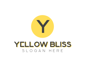 Yellow Dot Circle logo design