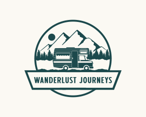 Roadtrip - Outdoor Trailer Van logo design