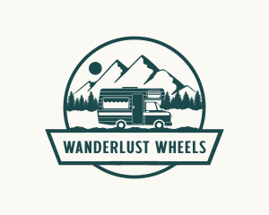 Roadtrip - Outdoor Trailer Van logo design