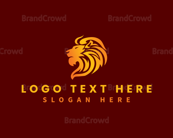 Premium Wild Lion Logo