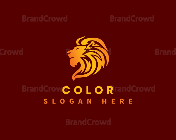 Premium Wild Lion Logo