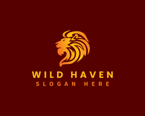 Premium Wild Lion  logo design