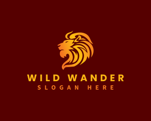 Premium Wild Lion  logo design