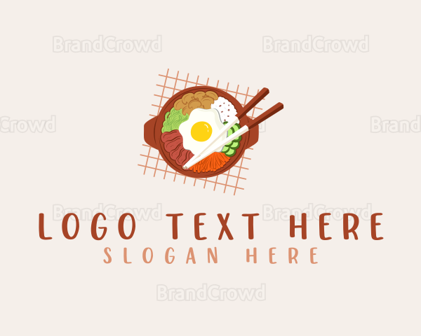 Korean Cuisine Restaurant Logo