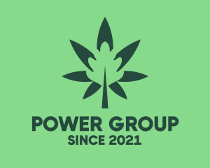 Nature - Green Cannabis Weed Herb logo design