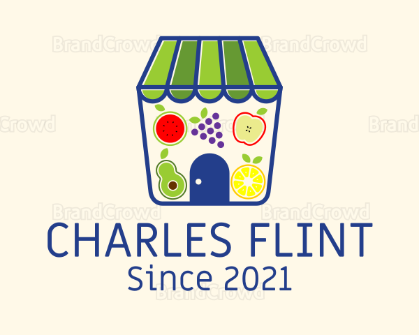 Fresh Fruit Grocery Logo