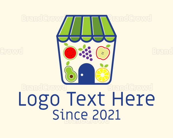 Fresh Fruit Grocery Logo