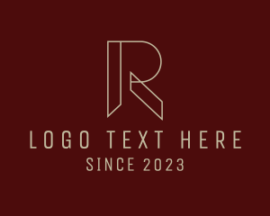 Letter R Carpentry Logo