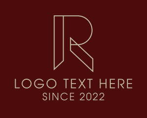 Carpentry - Letter R Carpentry logo design