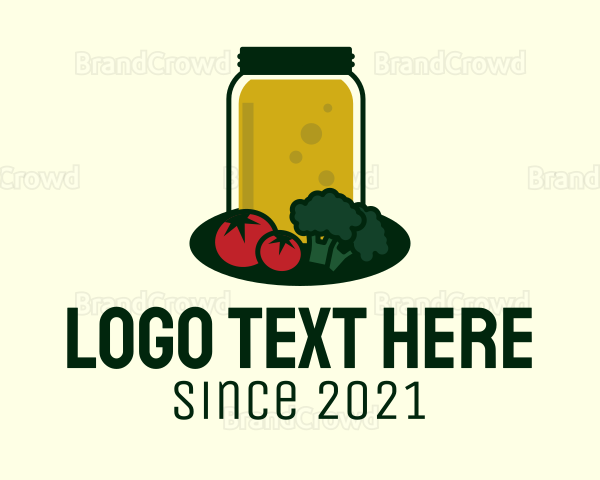 Vegetable Juice Jar Logo