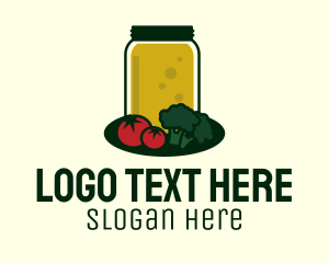 Vegetable Juice Jar Logo