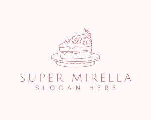 Floral Sweet Cake Logo