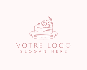 Floral Sweet Cake Logo