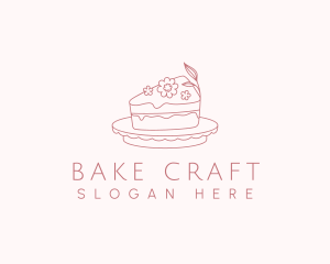 Floral Sweet Cake logo design