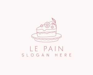 Boulangerie - Floral Sweet Cake logo design