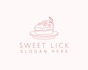 Floral Sweet Cake logo design