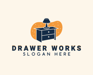 Drawer - Lamp Drawer Furniture logo design