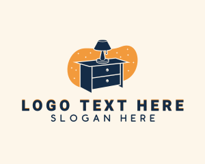 Home Staging - Lamp Drawer Furniture logo design