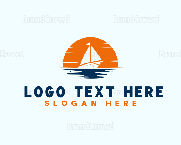 Sailor Ship Travel Logo