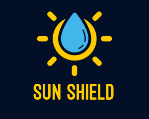 Sunscreen - Liquid Sun Lotion logo design