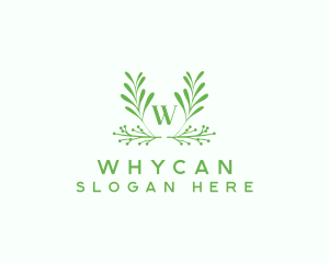 Plant - Green Foliage Letter logo design