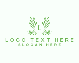 Green Foliage Letter