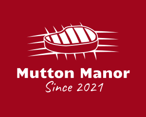 Mutton - Grilled Steak Minimalist logo design
