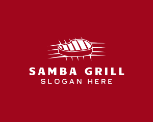 Grilled Steak Minimalist logo design