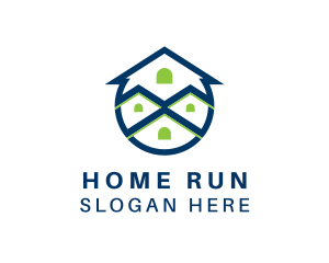 Home Realtor Subdivision logo design