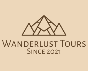 Pyramid Travel Landmark logo design