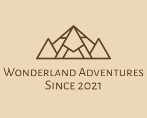 Wonders - Pyramid Travel Landmark logo design