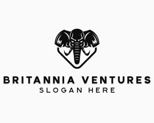 Wild Elephant Animal logo design