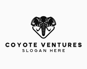 Wild Elephant Animal logo design