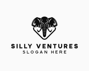 Wild Elephant Animal logo design