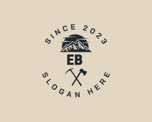 Outdoor Mountain Hiking Business Logo