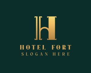 Hotel Property Structure logo design