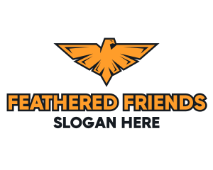 Falcon Bird Emblem logo design