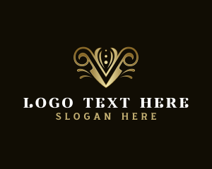 Suit - Classic Letter V Fashion logo design