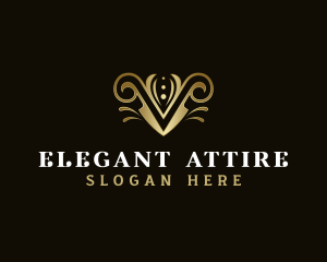 Attire - Classic Letter V Fashion logo design