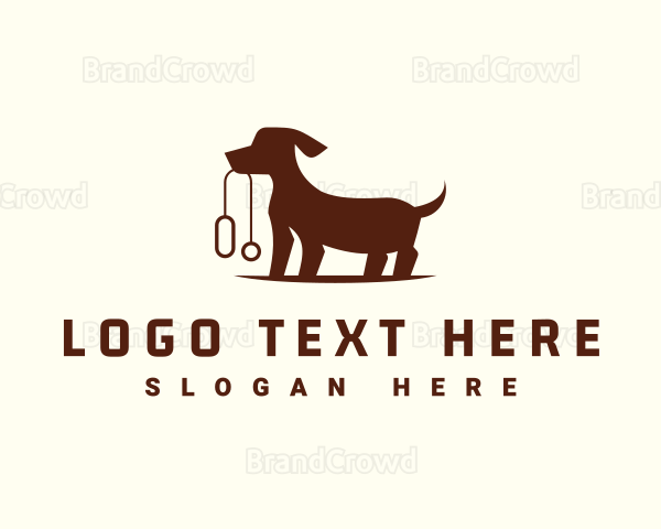 Dachshund Dog Leash Logo