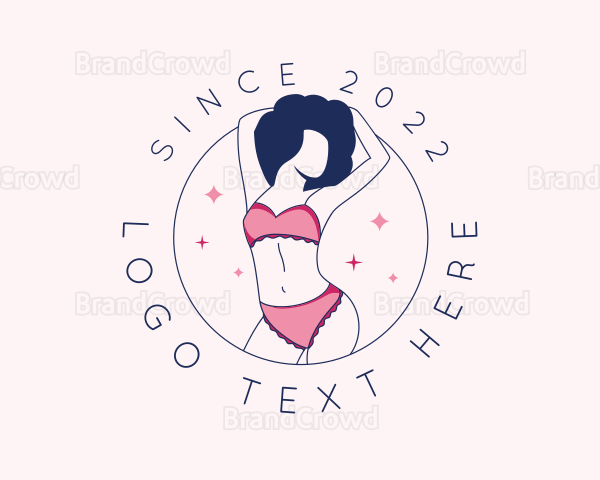 Fashion Lingerie Model Logo