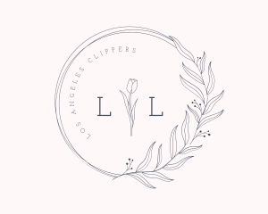 Aesthetician - Floral Wreath Beauty logo design