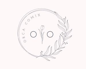 Funeral - Floral Wreath Beauty logo design