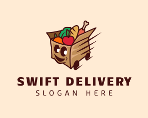 Food Delivery Cart logo design