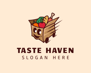 Food Delivery Cart logo design