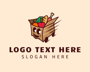 Food Delivery Cart Logo